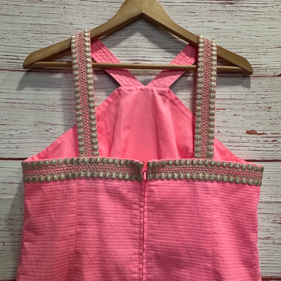 Lilly Pulitzer Ena Stretch Shift Dress in Capri Coral Sz 10 - Picture 10 of 14